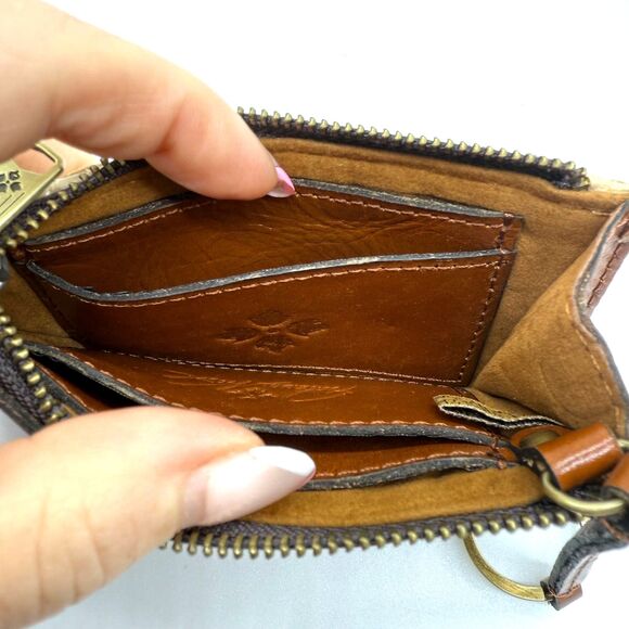 Patricia Nash GELA Card Case Wallet RFID Protection Natural Diamond Weave - Picture 5 of 5